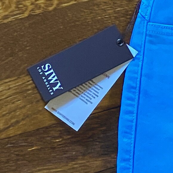 SIWY Lynette Skinny Mid Rise Jeans Blue Lagoon (azure) sz 24 XS NEW NWT - Picture 8 of 10